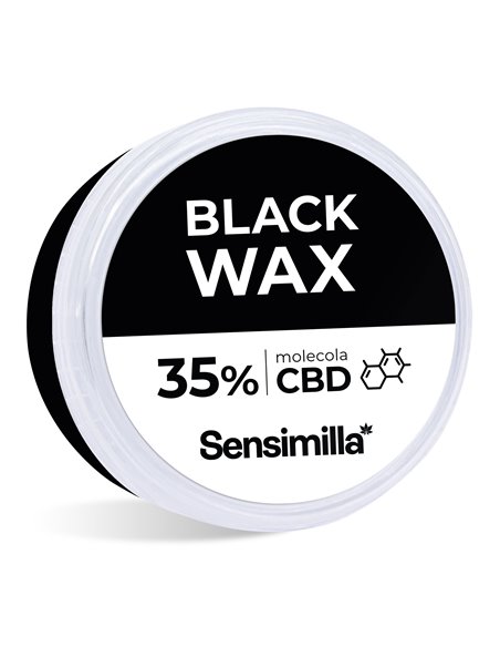 vasetto black wax estratto al 35% di cbd