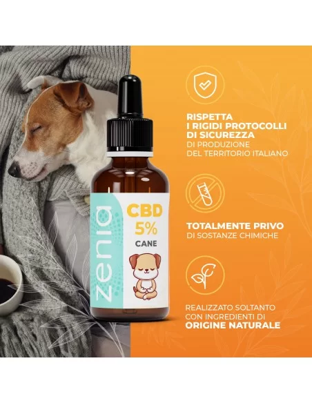 Olio CBD cane 5% secondaria