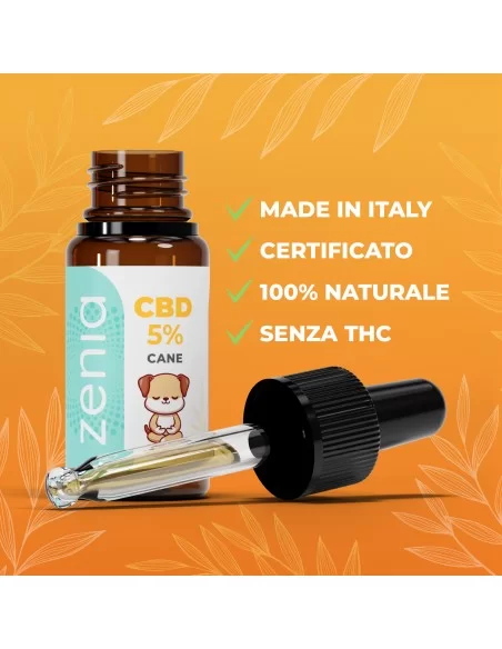 Olio CBD cane 5% secondaria