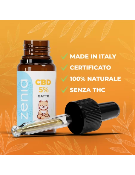 olio cbd gatto 5% secondaria