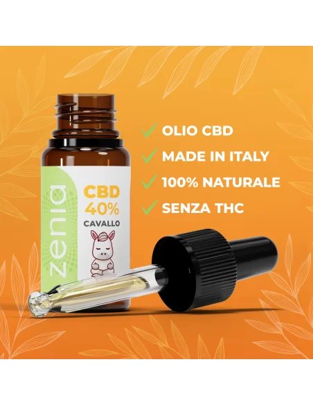 Aceite de CBD para caballos 40% secundario