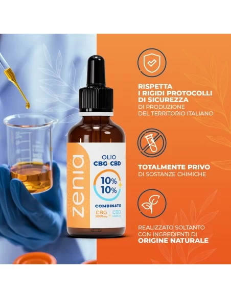 Olio CBG 10% + CBD 10% sec