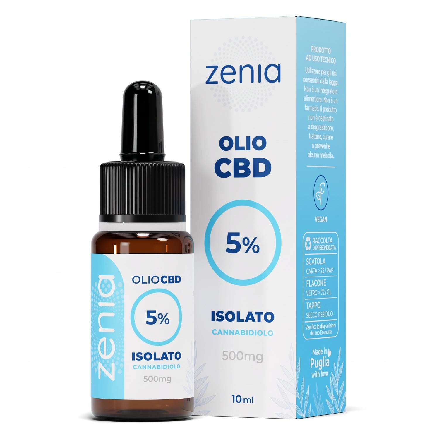 Olio CBD 5% no thc