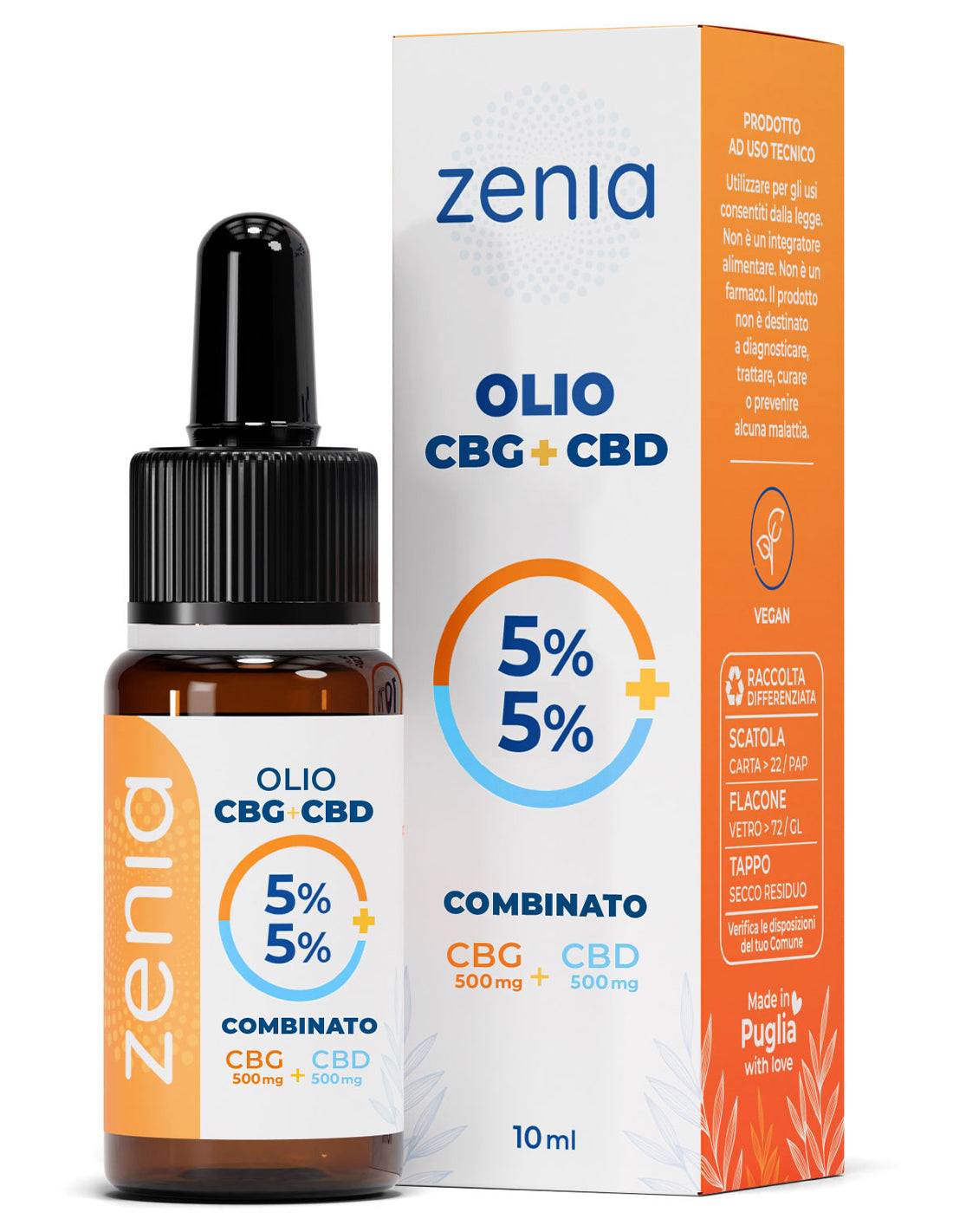 Zenia Öl CBG 5% + CBD 5%