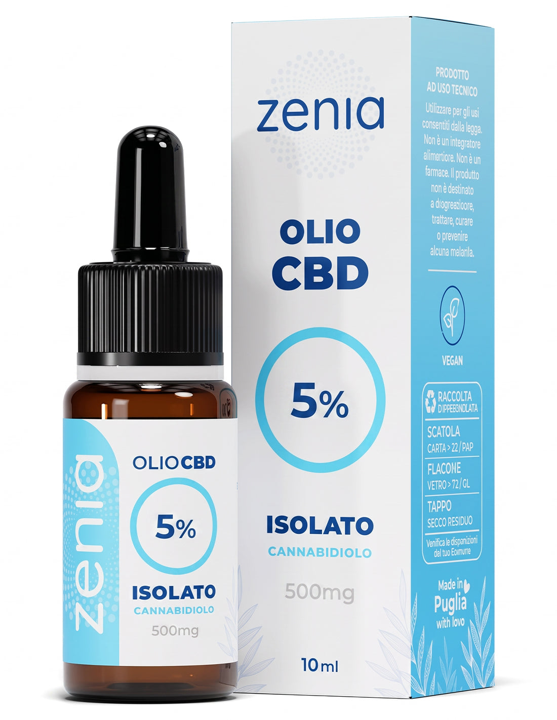 Olio CBD 5% no thc