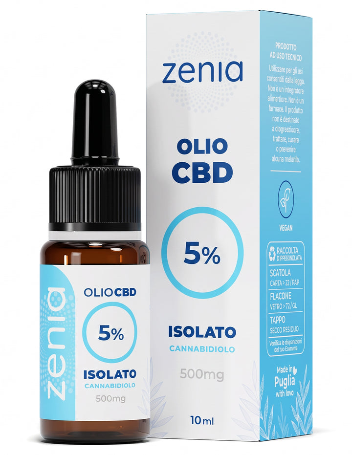 Olio CBD 5% no thc