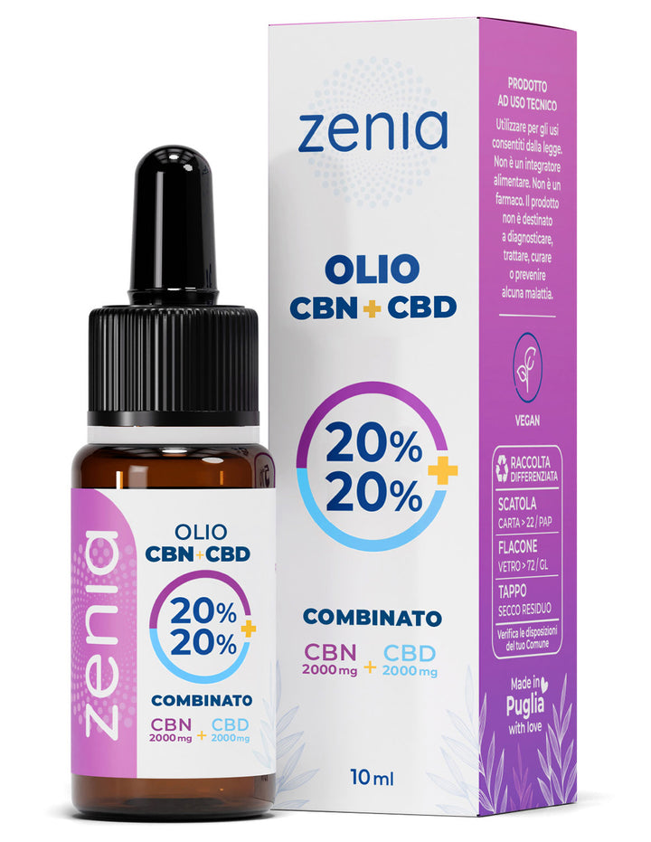 Zenia Oil CBN 20% + CBD 20%