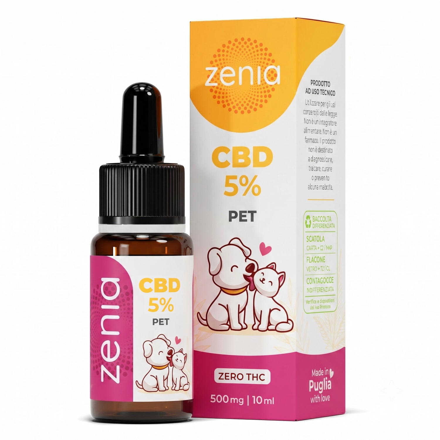 Olio CBD Pet 5% - Vegano Senza Aromi