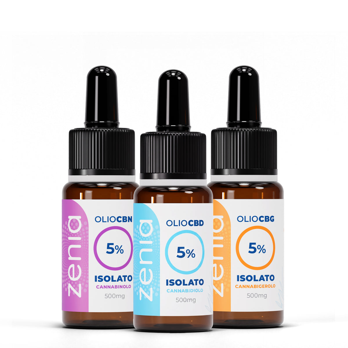 Kit Oli Isolati 5% CBD - CBN - CBG