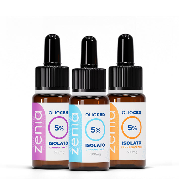 Kit Oli Isolati 5% CBD - CBN - CBG