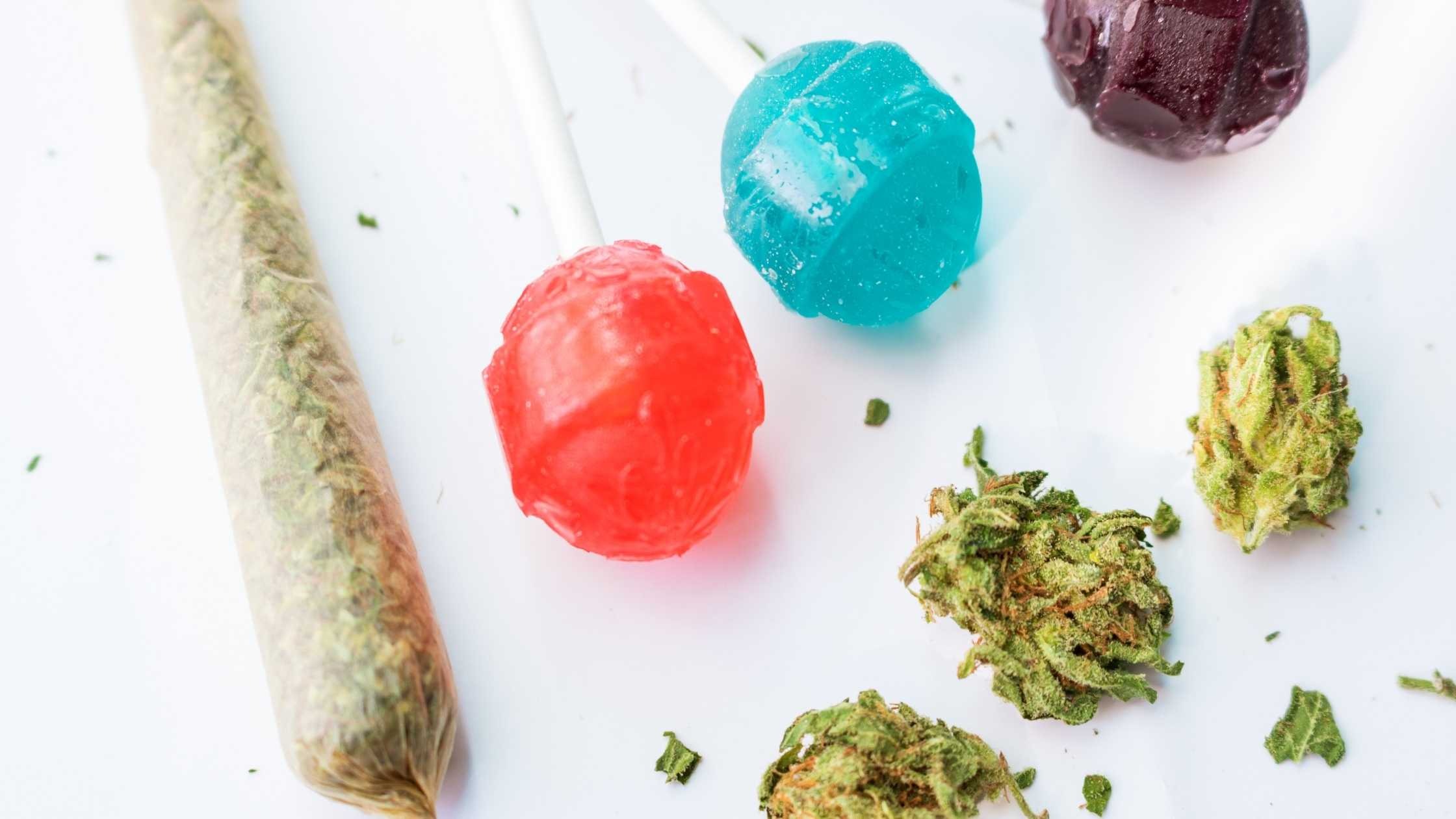 Passion Fruit Cannabis Caramelle e lecca lecca alla Canapa
